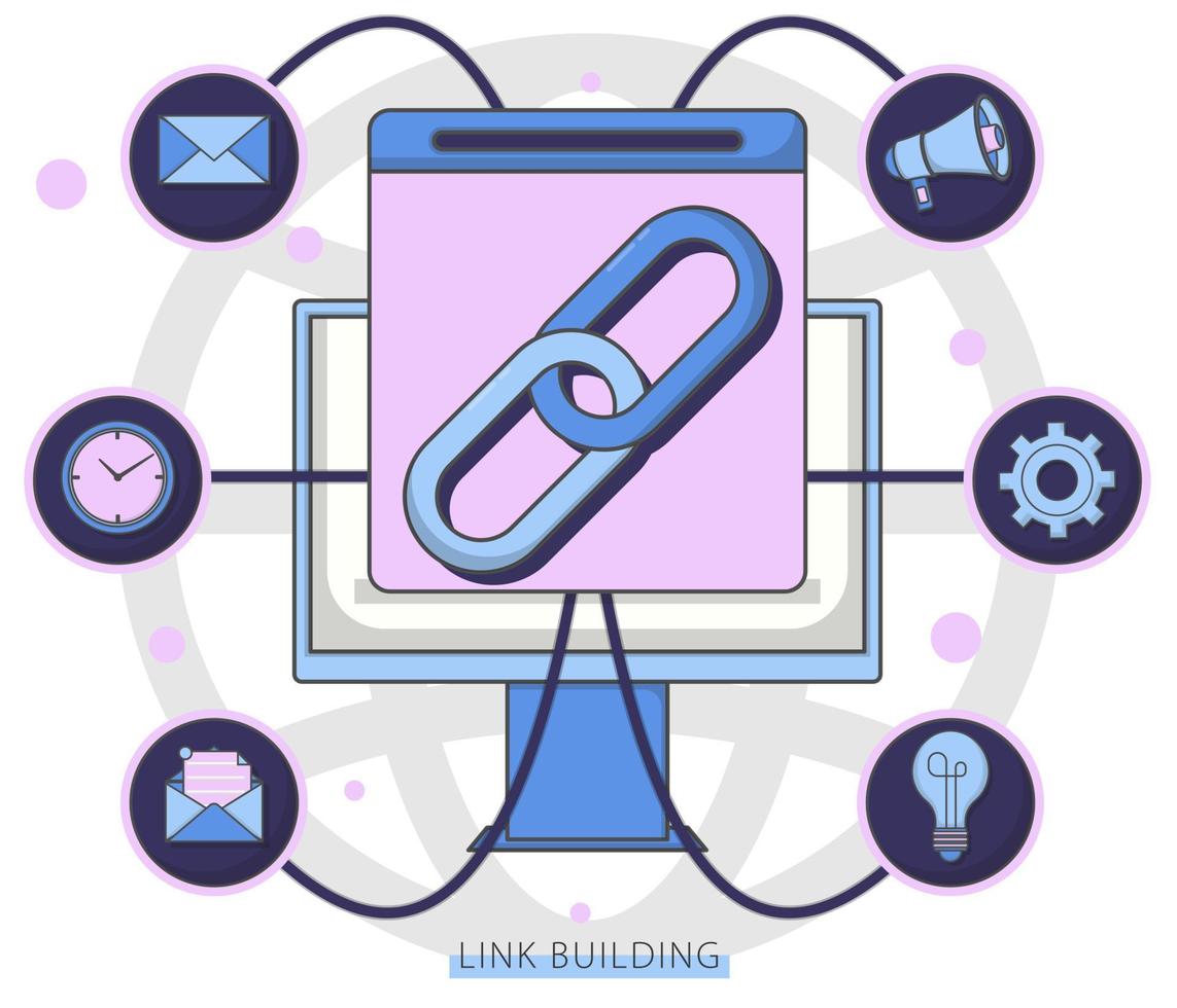 illustrazione del concetto di strategia di marketing di design piatto vettore