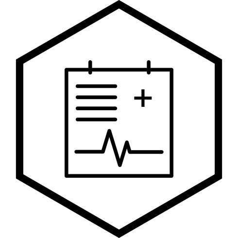 Disegno dell&#39;icona del grafico medico vettore