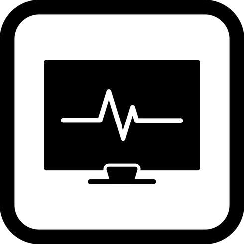 Disegno dell&#39;icona ECG vettore