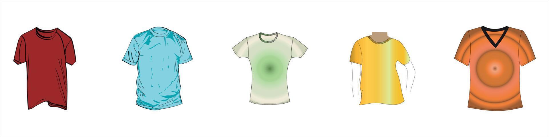 modelli di t-shirt vettoriali eps 10