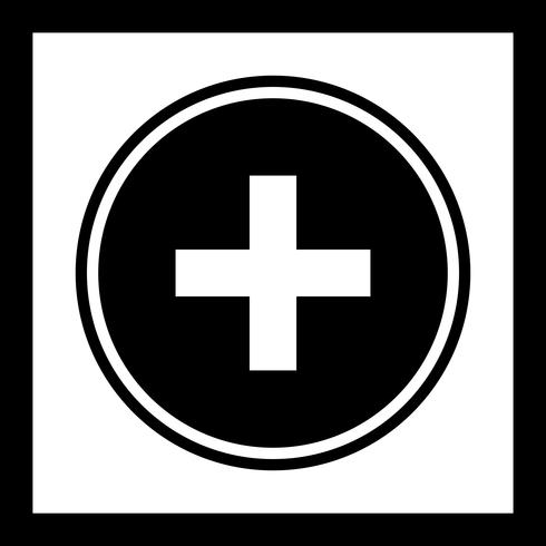 Disegno dell&#39;icona del segno medico vettore