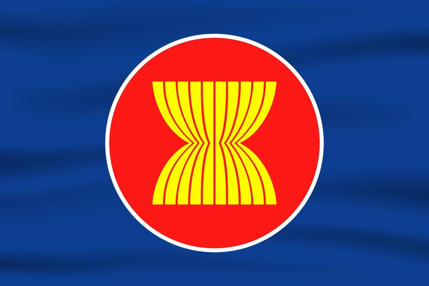 sventolando la bandiera dell'Asean bandiera dell'Asean vettore