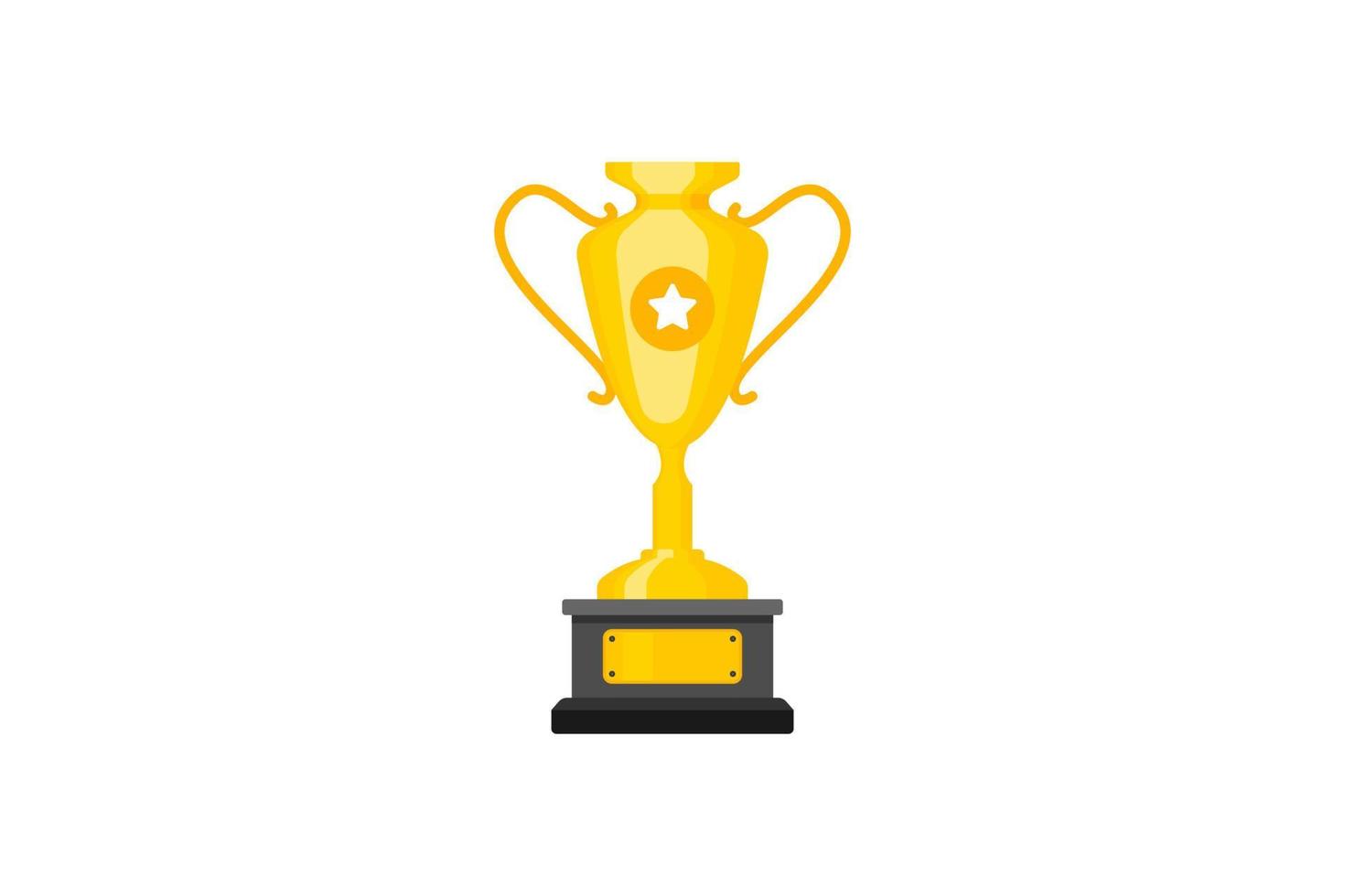 miglior design vettoriale del trofeo della coppa dei campioni. premio trofeo vincitore della coppa del campione.