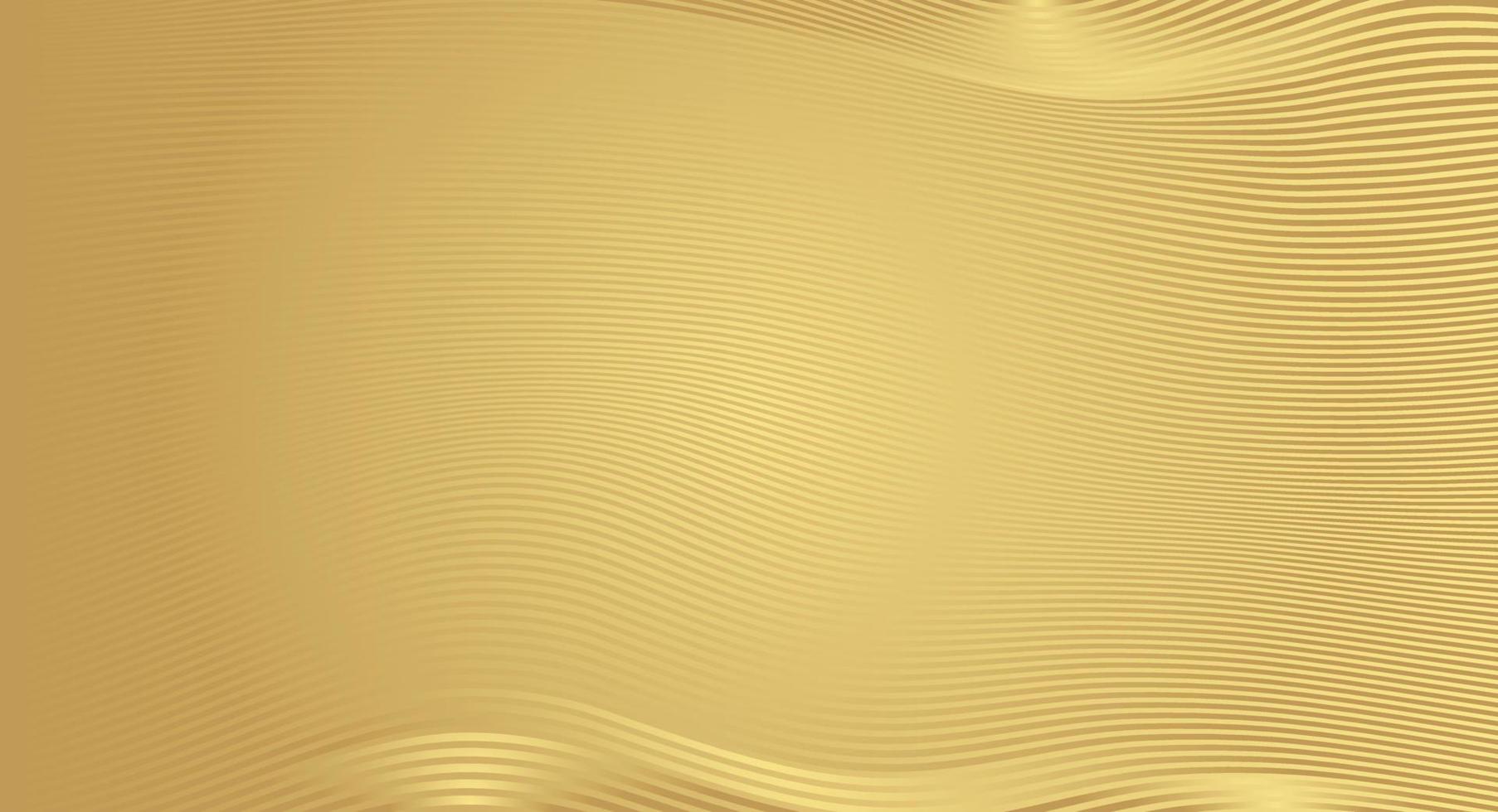 sfondo della linea d'onda d'oro. design lussuoso vettore