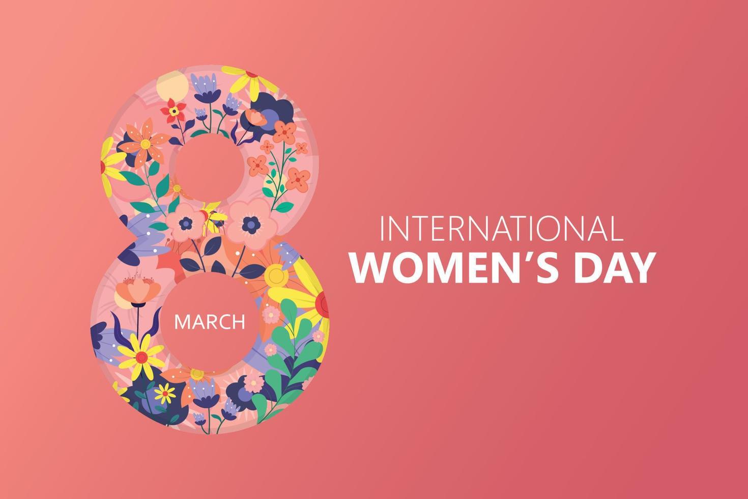 illustrazione vettoriale della giornata internazionale della donna