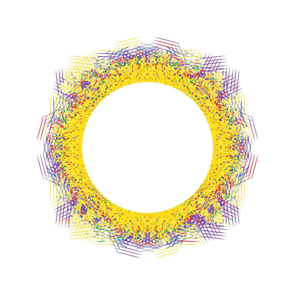 scoppio astratto della cornice del cerchio vettore