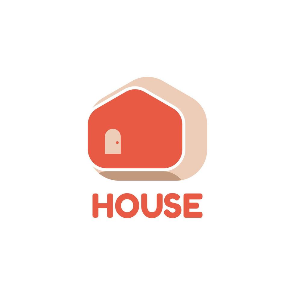 icona della casa in stile cartone animato allegro vettore