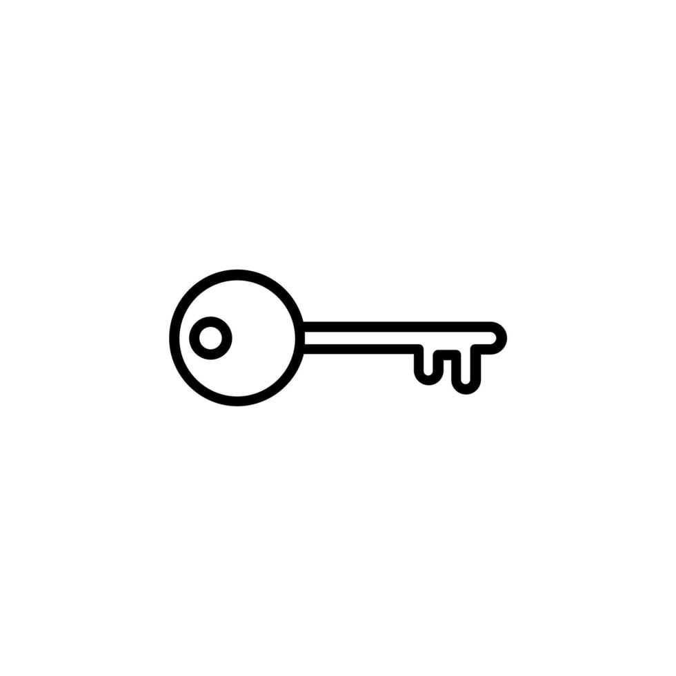 icona della linea chiave, vettore, illustrazione, modello di logo. adatto a molti scopi. vettore