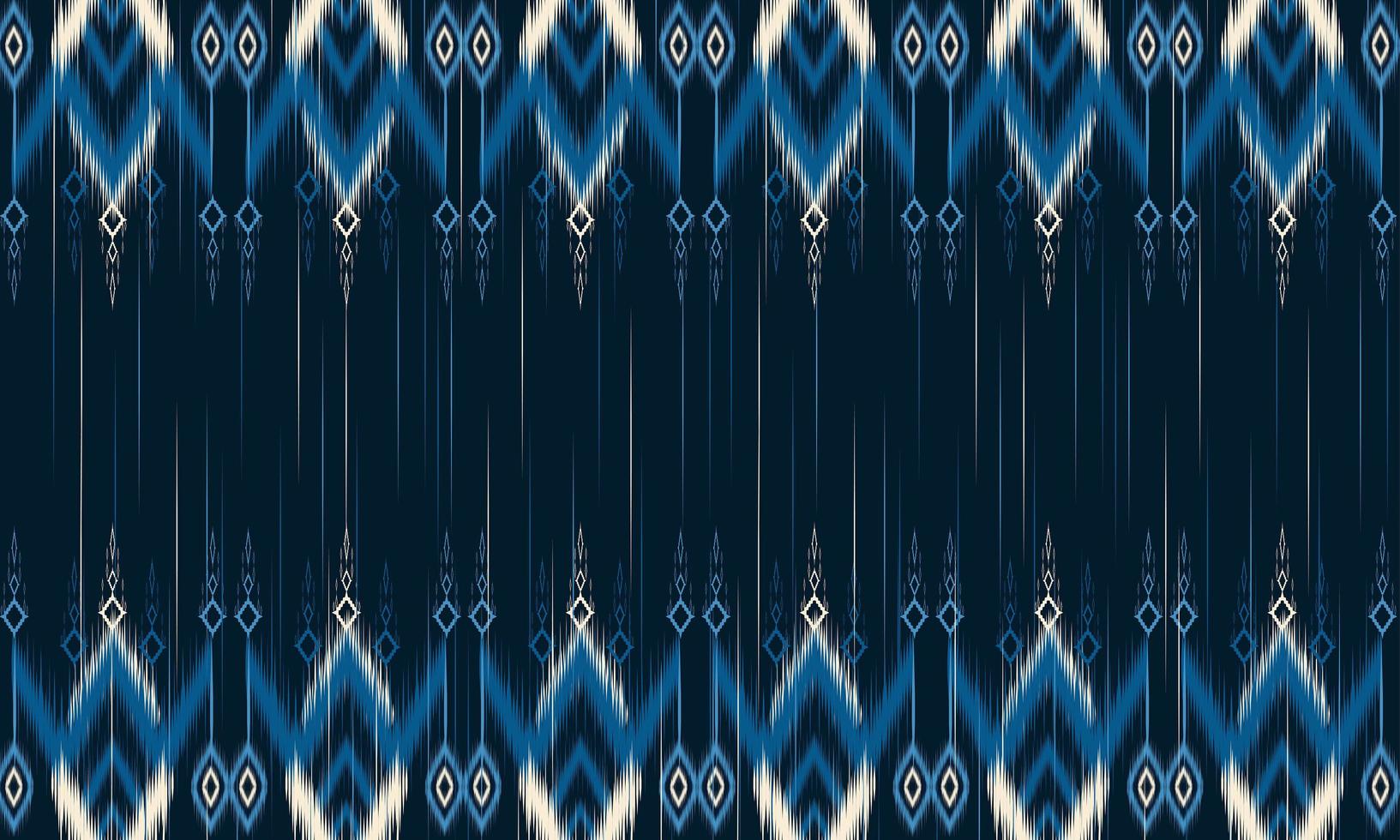 disegno tradizionale geometrico etnico orientale modello ikat per sfondo, moquette, carta da parati, abbigliamento, avvolgimento, batik, tessuto, illustrazione vettoriale. stile ricamo. vettore