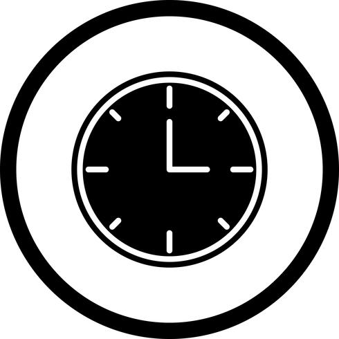 Orologio Icon Design vettore