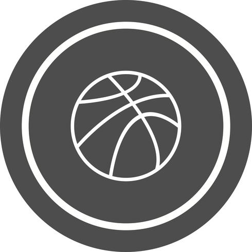 Disegno dell&#39;icona della palla da basket vettore