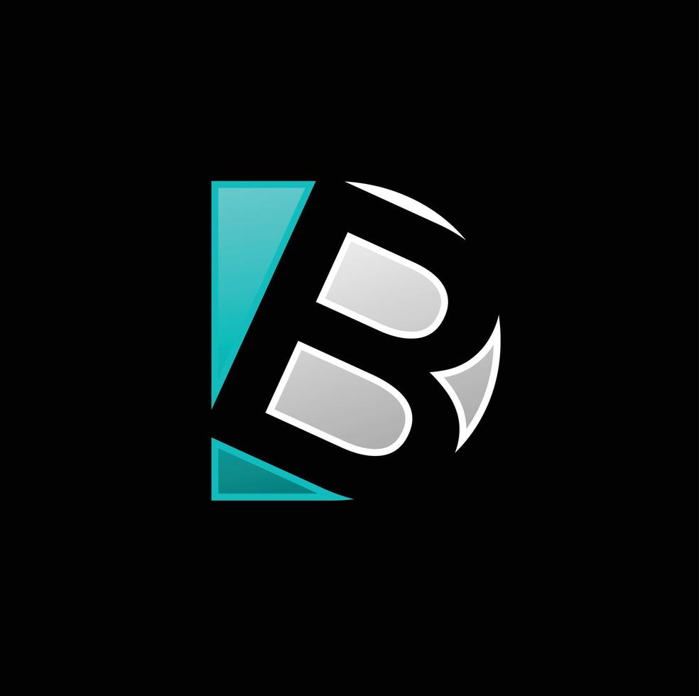 alfabeto lettera db logo illustrazione vettoriale