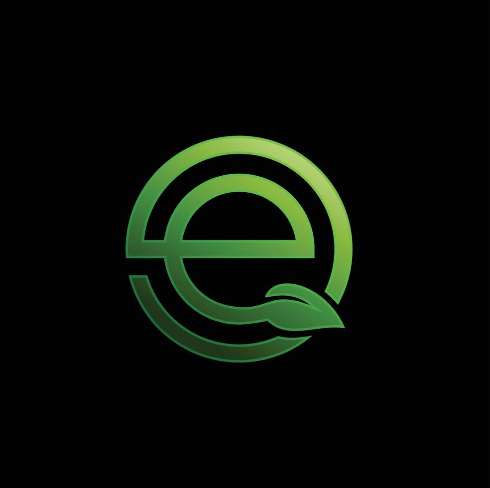 alfabeto lettera eo logo illustrazione vettoriale