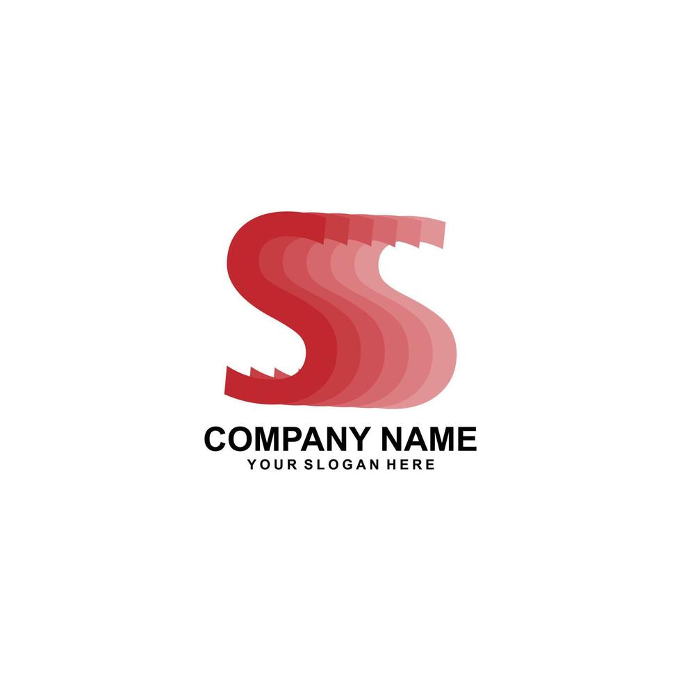 forma s lettera business logo design vector