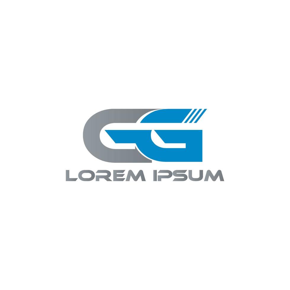 gg lettera business logo design vector