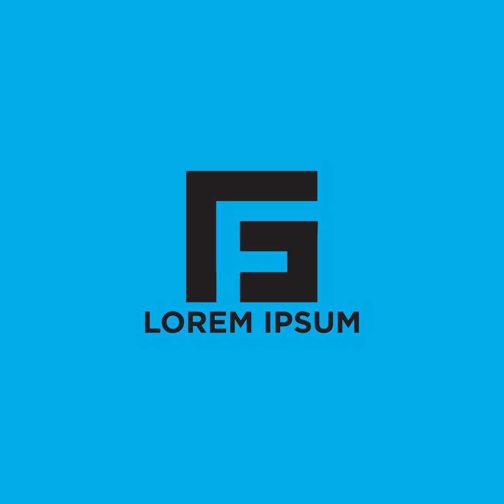 fg lettera business logo design vector
