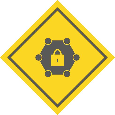 Progettazione di icone di rete protetta vettore