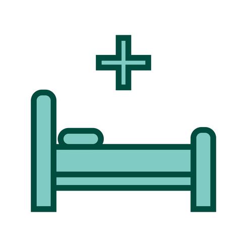 Letto Icon Design vettore