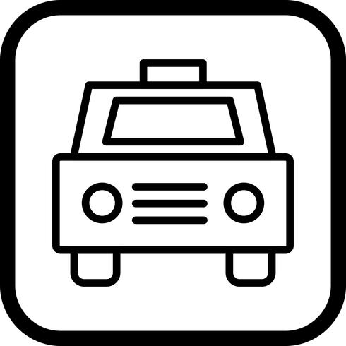 disegno dell&#39;icona del taxi vettore