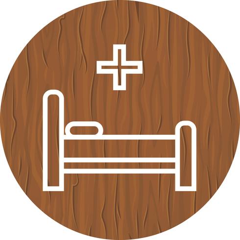 Letto Icon Design vettore