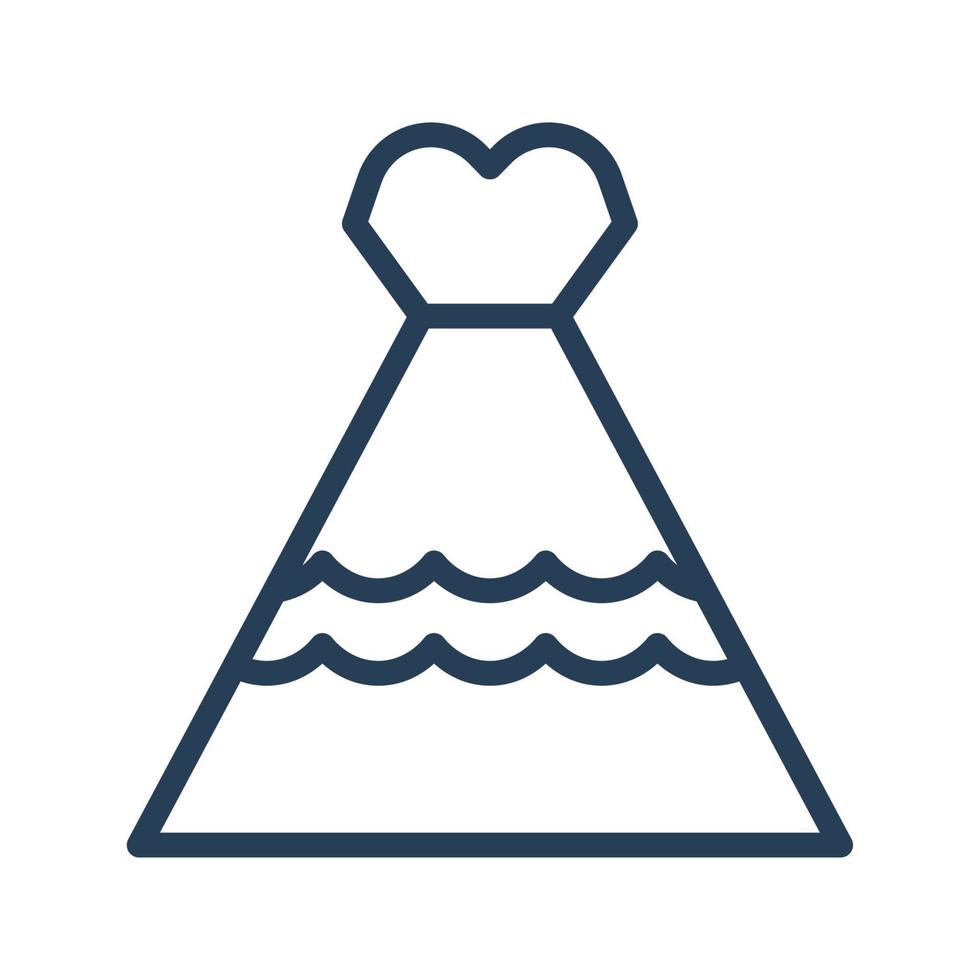 abito da sposa per web, presentazione, logo, icona simbolo. vettore