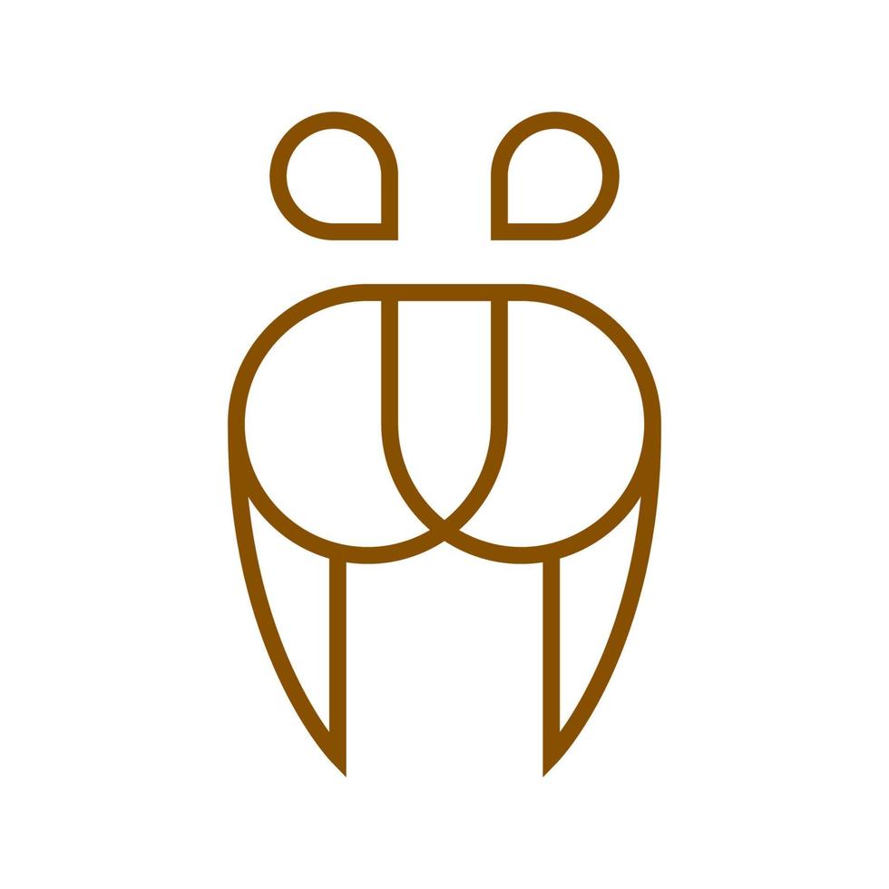 tricheco animale logo icona simbolo grafica vettoriale design