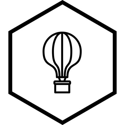 Air Balloon Icon Design vettore