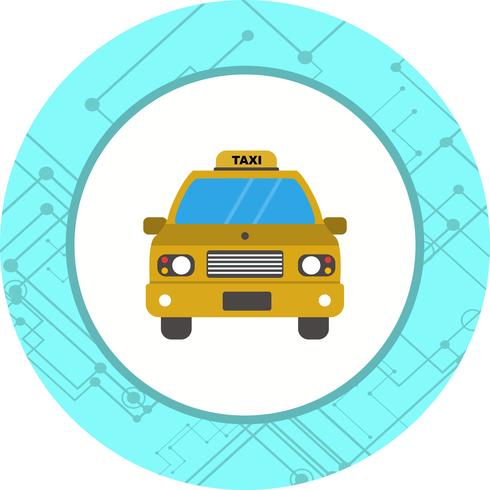 disegno dell&#39;icona del taxi vettore