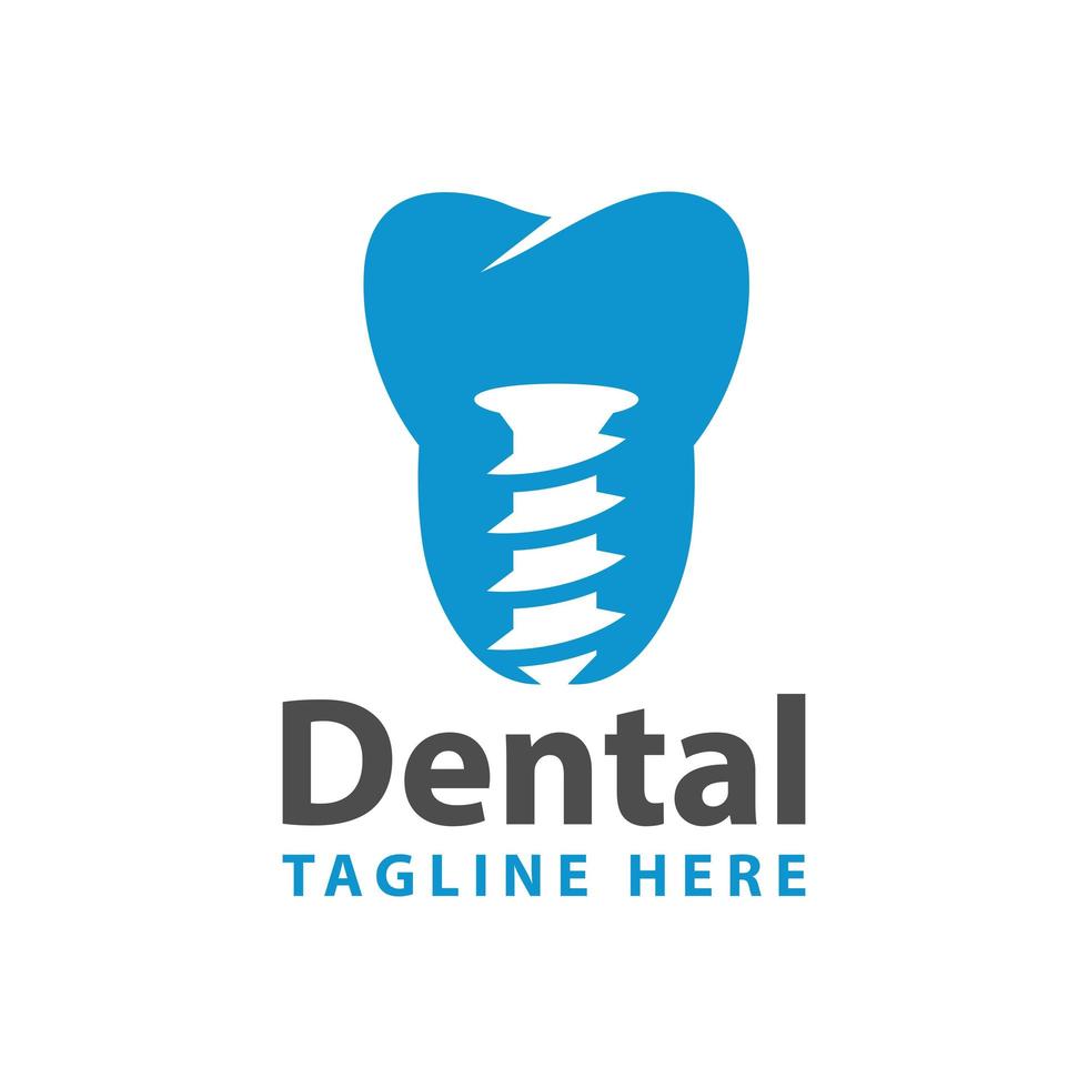 logo moderno di salute dentale vettore