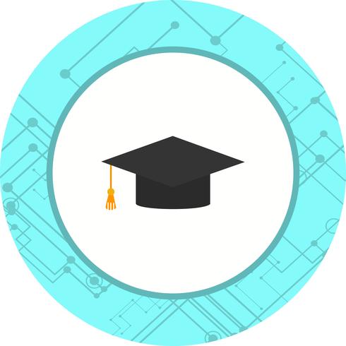 Grad Design Cap Icon vettore