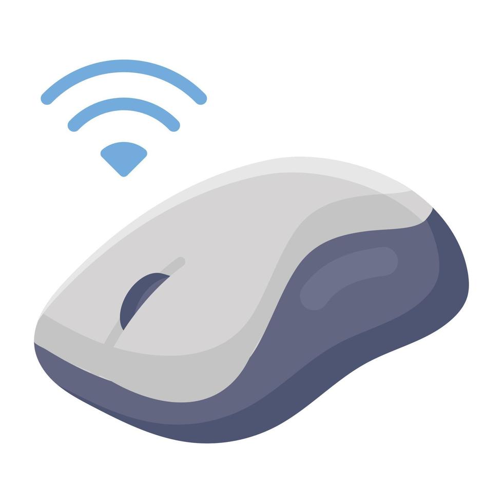 stile dell'icona del mouse wireless vettore