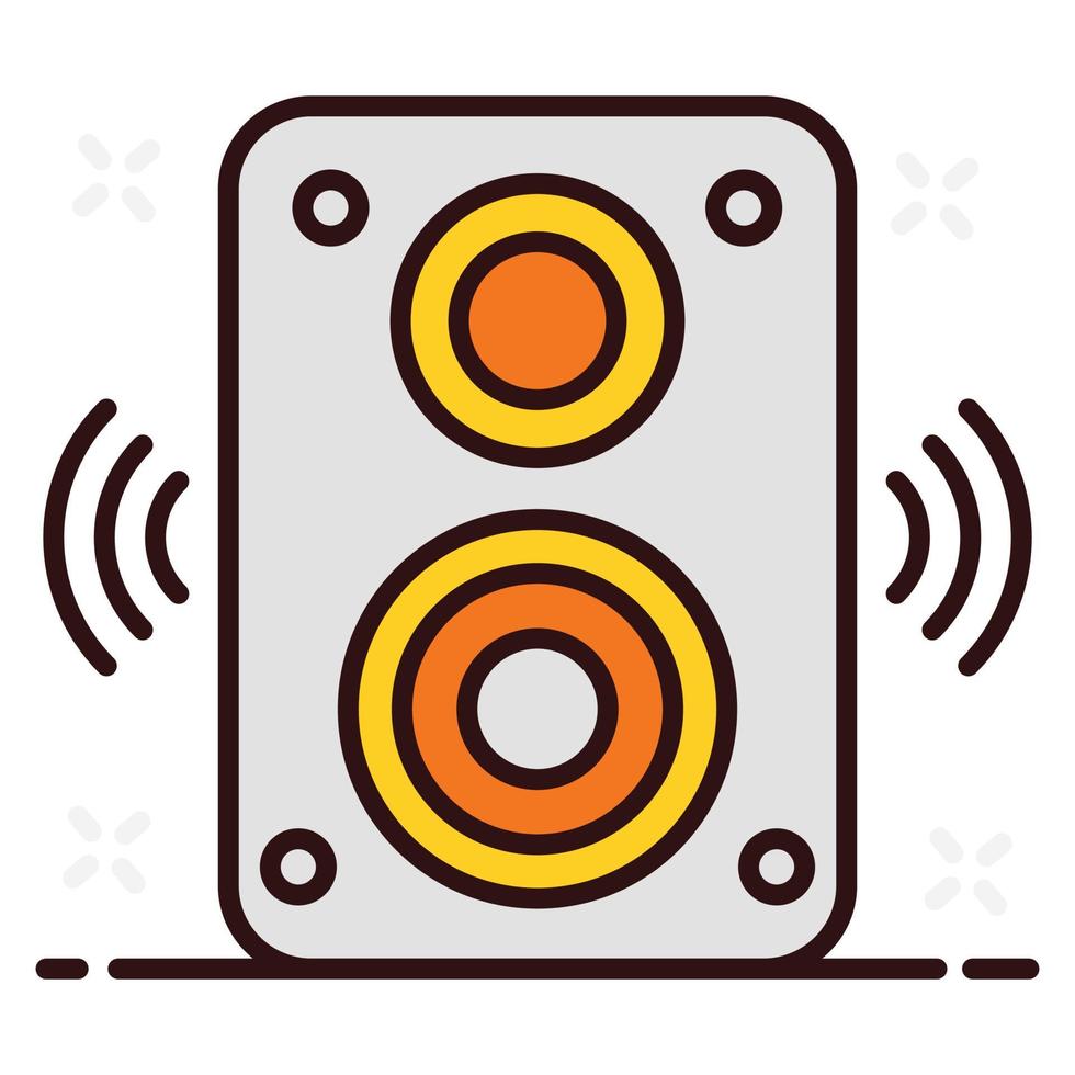 disegno dell'icona dell'altoparlante audio vettore