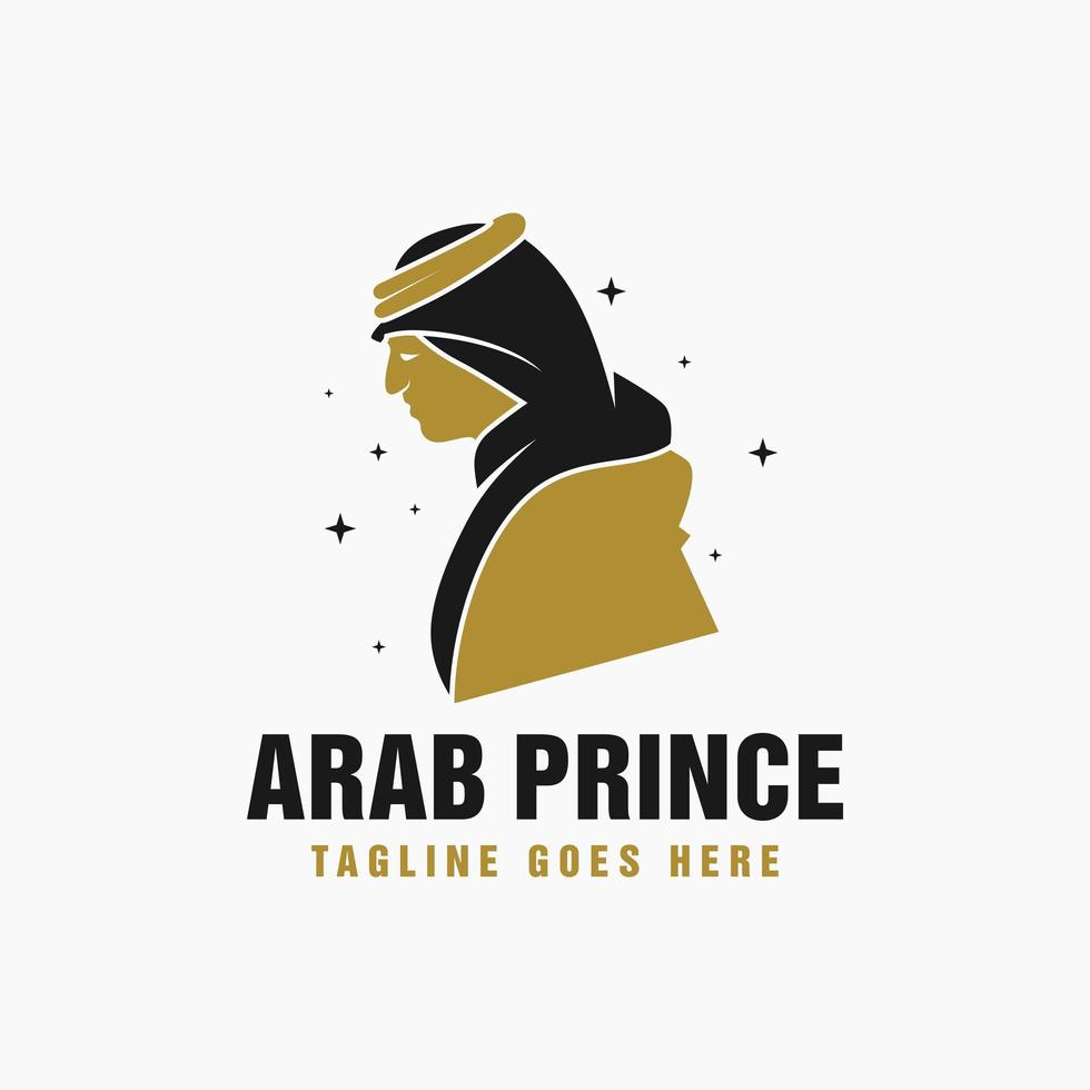 logo principe o re dell'arabia saudita vettore