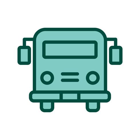 Scuolabus Icon Design vettore