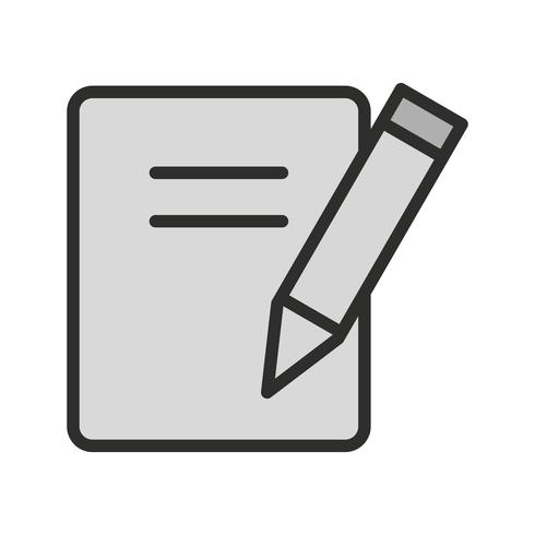 Note Icon Design vettore