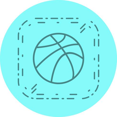 Disegno dell&#39;icona della palla da basket vettore