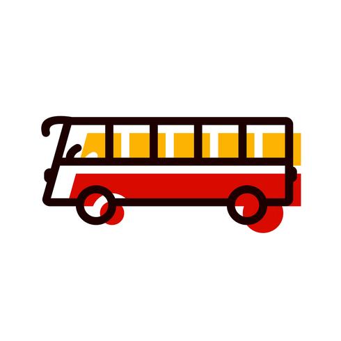 disegno dell&#39;icona del bus vettore