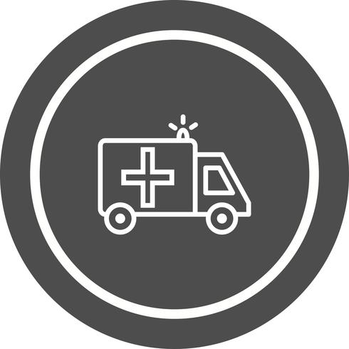 Disegno dell&#39;icona dell&#39;ambulanza vettore