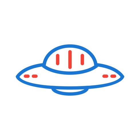 disegno dell&#39;icona del ufo vettore