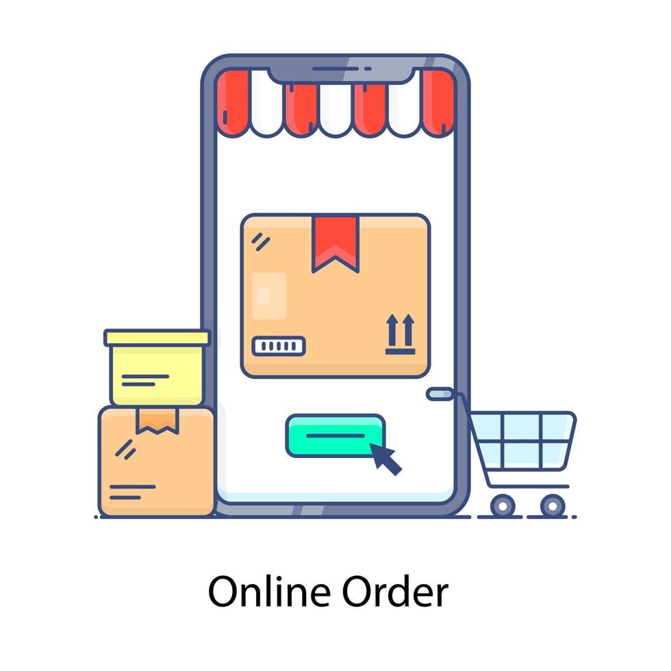 icona piatta modificabile vettoriale prenotazione ordine online
