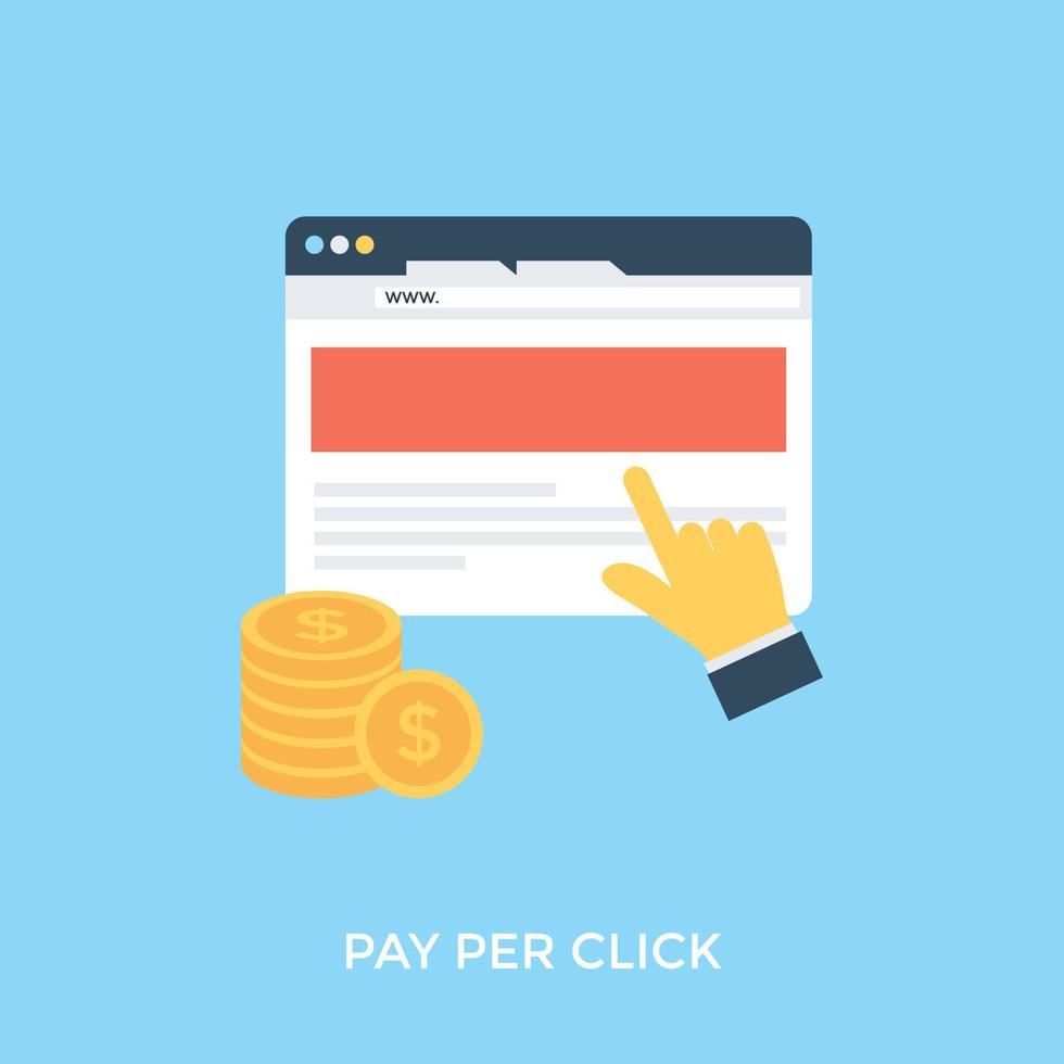 pay per click vettore