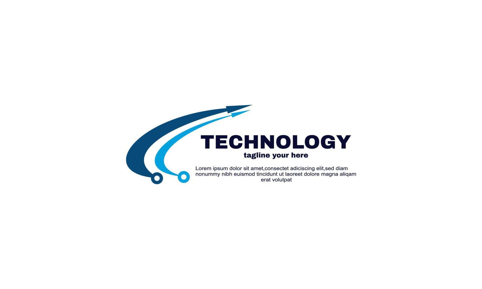 logo tecnologia astratta vettoriale