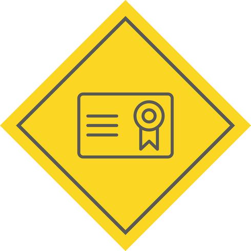 Certificato Icon Design vettore
