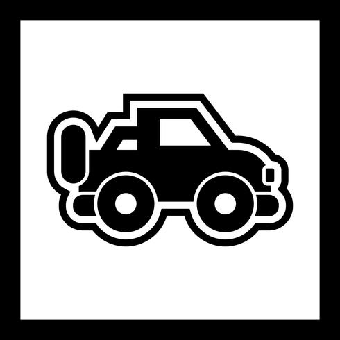 disegno dell&#39;icona di jeep vettore
