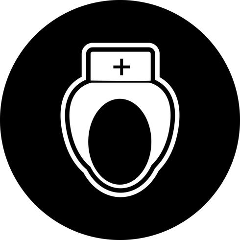 Infermiera Icon Design vettore