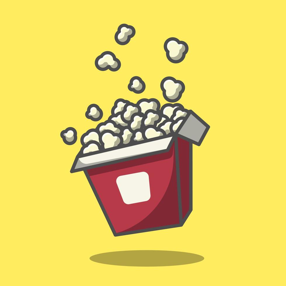 semplice illustrazione vettoriale di popcorn