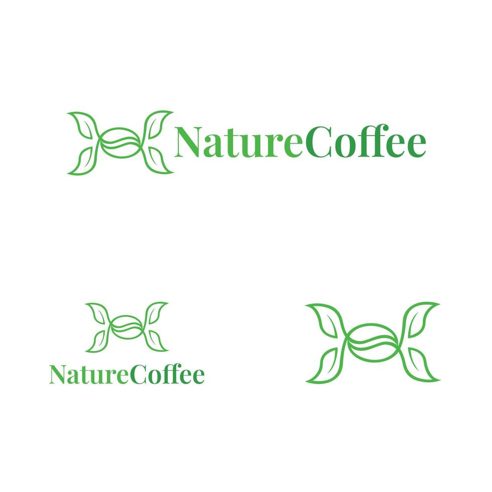 lettera h caffè natura vettore