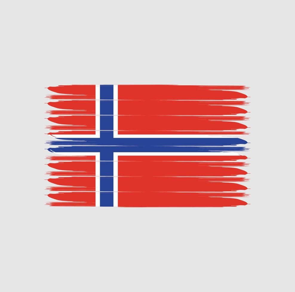 bandiera della norvegia con stile grunge vettore