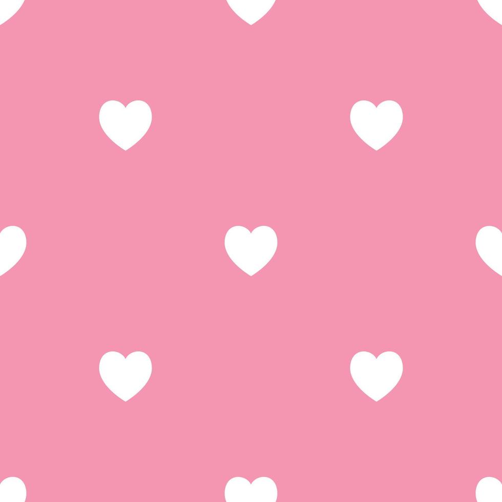 modello senza cuciture con forma di cuore bianco su rosa background.vector illustrazione. vettore