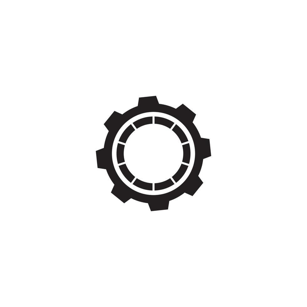 un logo unico dell'ingranaggio o un design di icone vettore